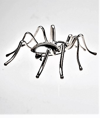 Brosche, Silber, Mighty Spider Navajo Art