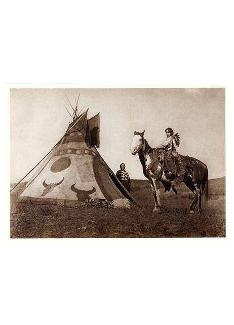 Postkarte A Painted Assiniboin Teepee