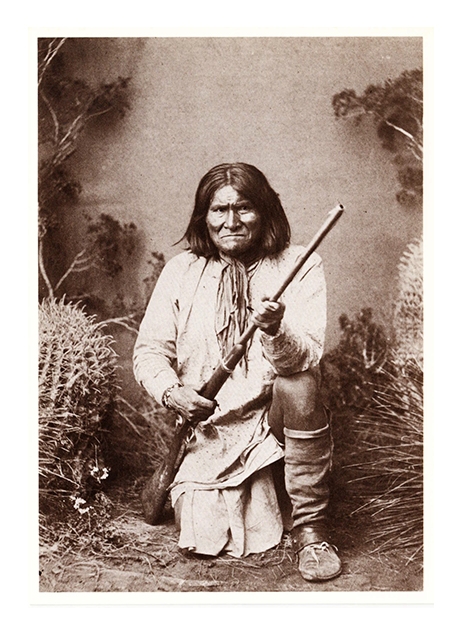 Postkarte Apachen-Huptling Geronimo