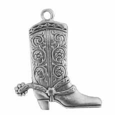 Kettenanhnger Littlel Cowboy Boots, Southwest Art - Silber